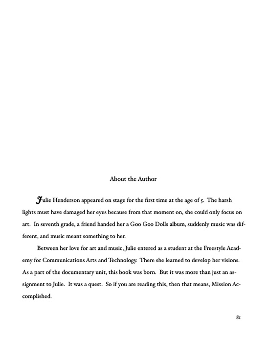 Book by Julie Henderson